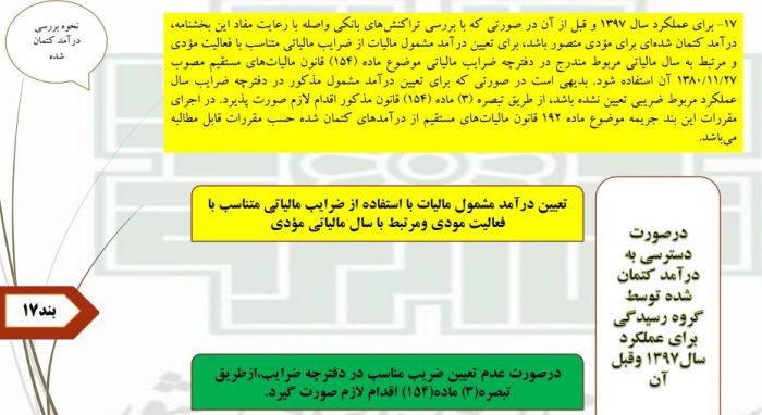 دستورالعمل نحوه رسیدگی به تراکنش‌های بانکی