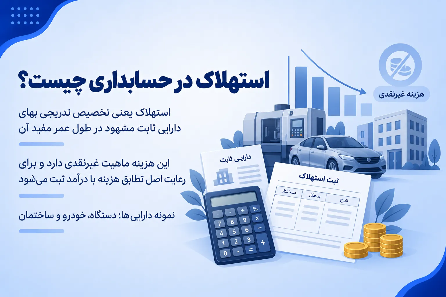 استهلاک در حسابداری چیست؟