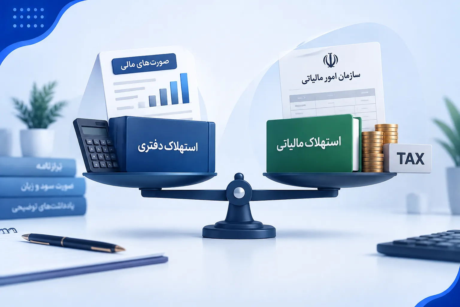تفاوت استهلاک دفتری و استهلاک مالیاتی
